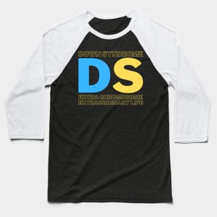 Down Syndrome - Extra Chromosome - Extraordinary Life - Dark Baseball T-Shirt